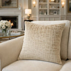 Tivoli Beige Geometric Pillow