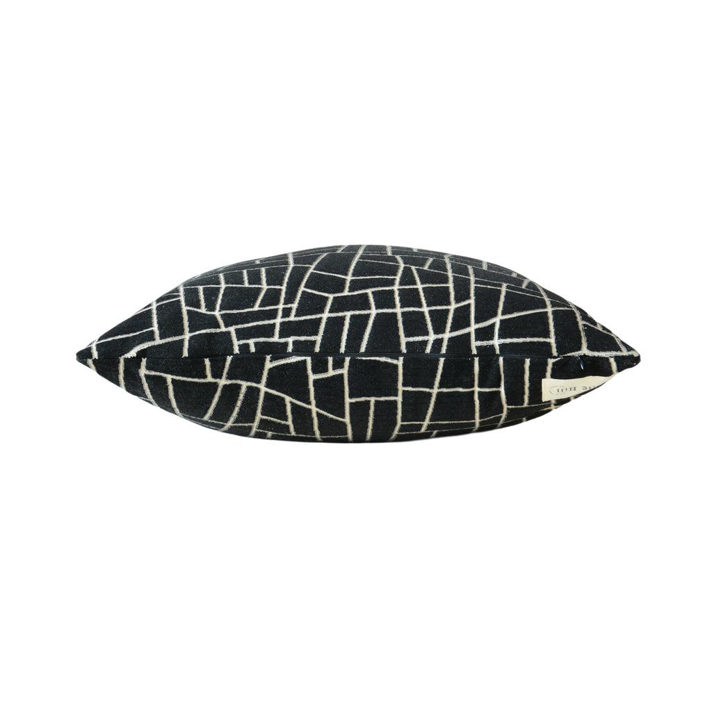 Tivoli Black Geometric Pillow