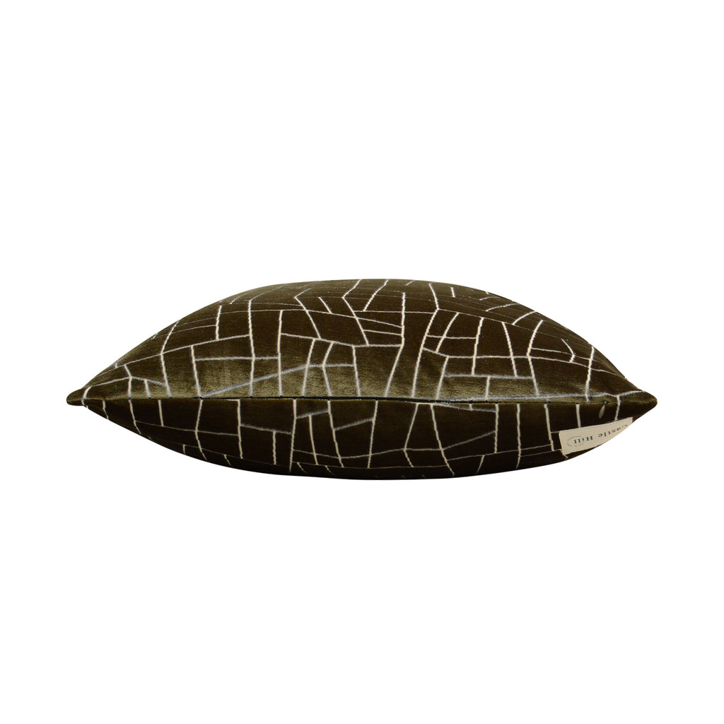 Tivoli Green Geometric Pillow