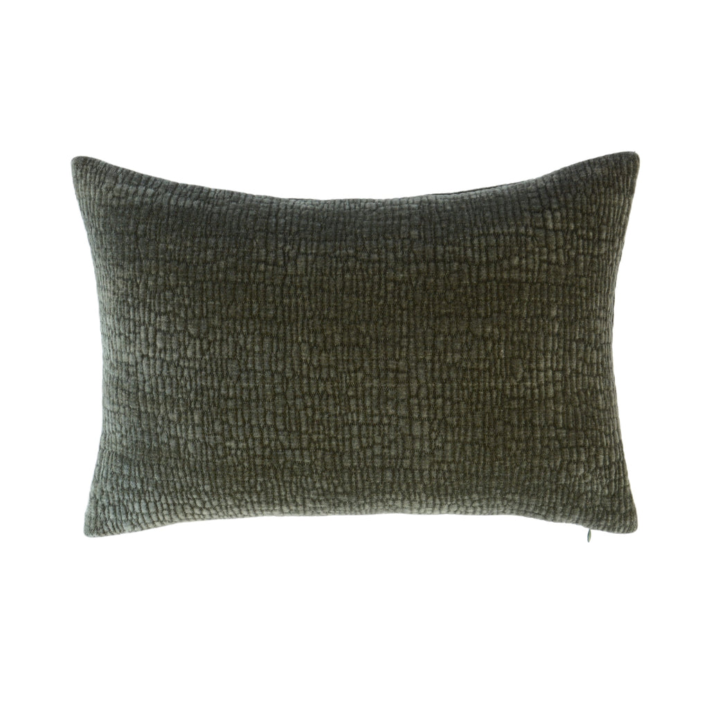 Tivoli Green Textured Pillow