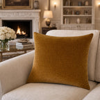 Tivoli Mustard Textured Pillow