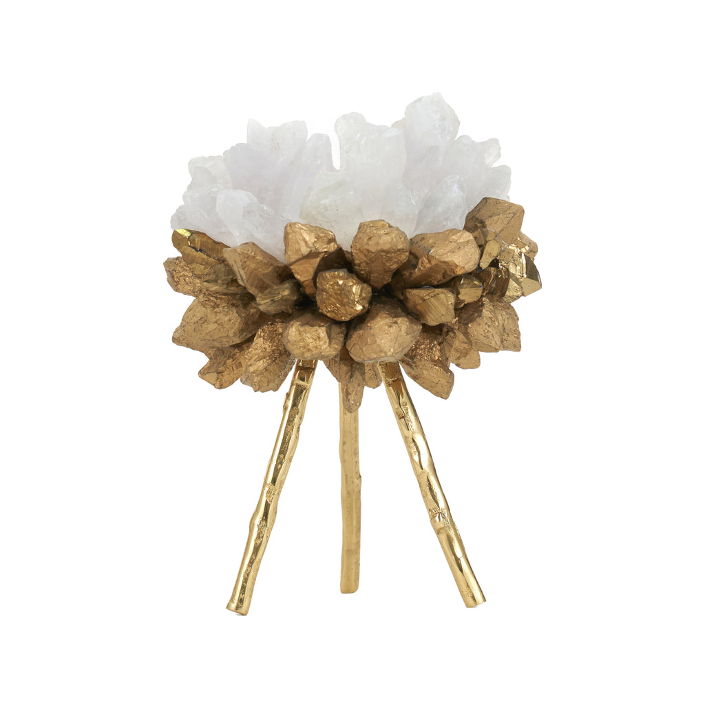 Home Decor Grace Quartz Candle Holder