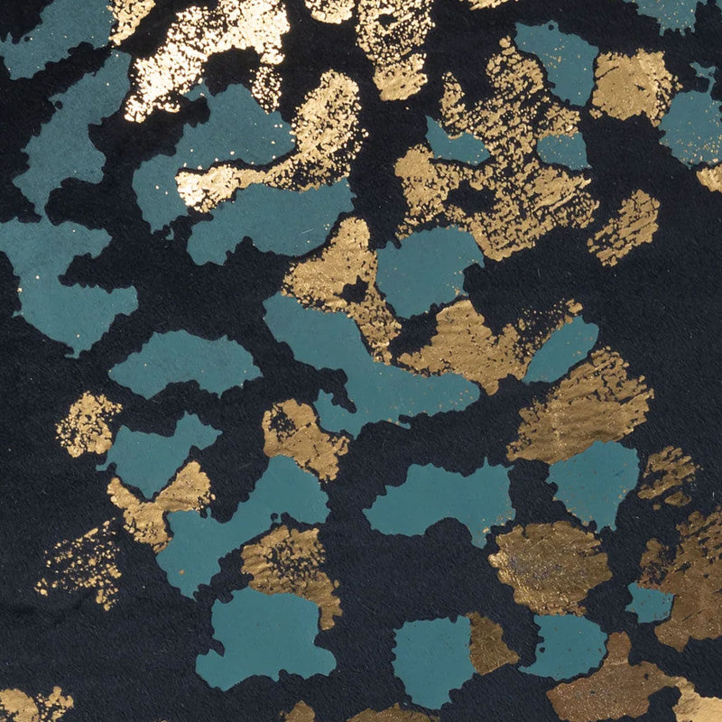 Cortana Navy Gold Lumbar Pillow