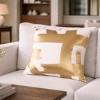 Cortana Ivory Gold Pillow