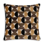 Crescent Chocolate Geo Pillow
