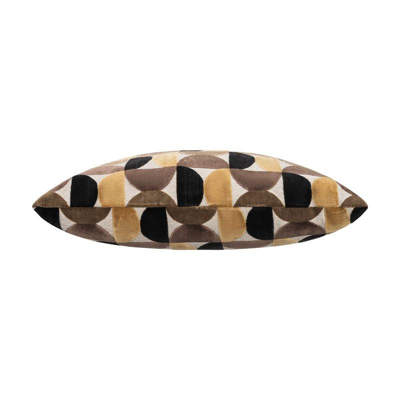 Crescent Chocolate Geo Pillow