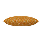 Grace Yellow Lattice Embroidered Pillow