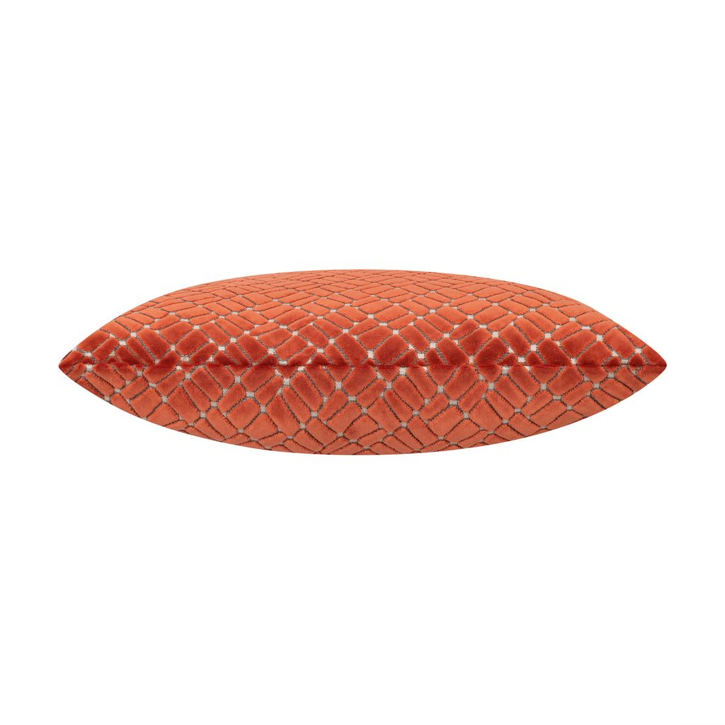 Grace Red Lattice Embroidered Pillow