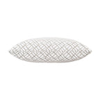 Grace White Lattice Embroidered Pillow