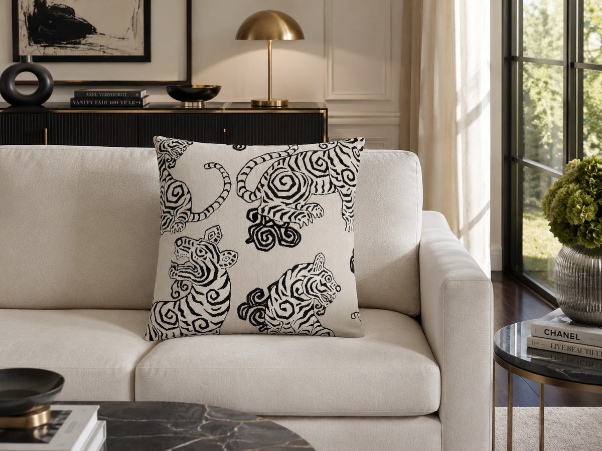 Tuxedo Tiger Pillow