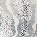 Dawn Ivory Silver Velvet Pillow