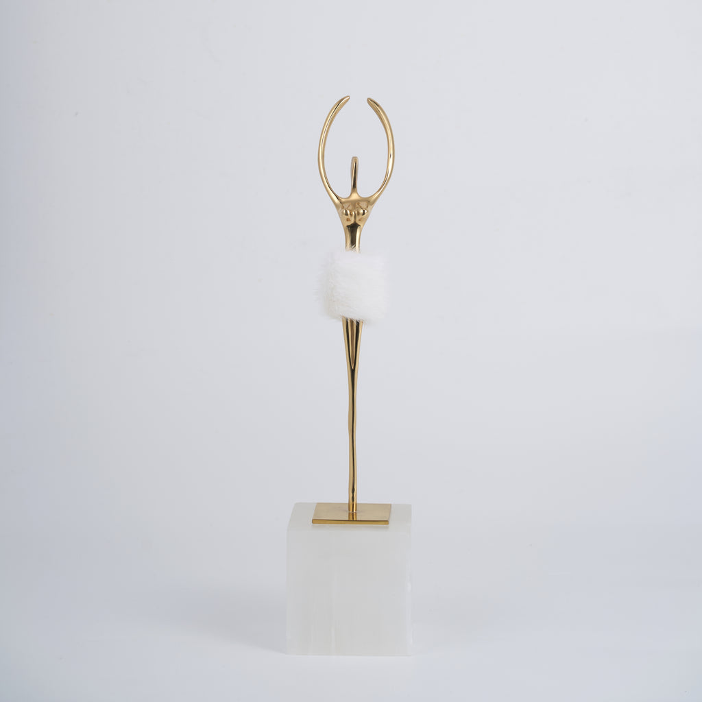 Home Decor Ballerina Selenite Ornament Small