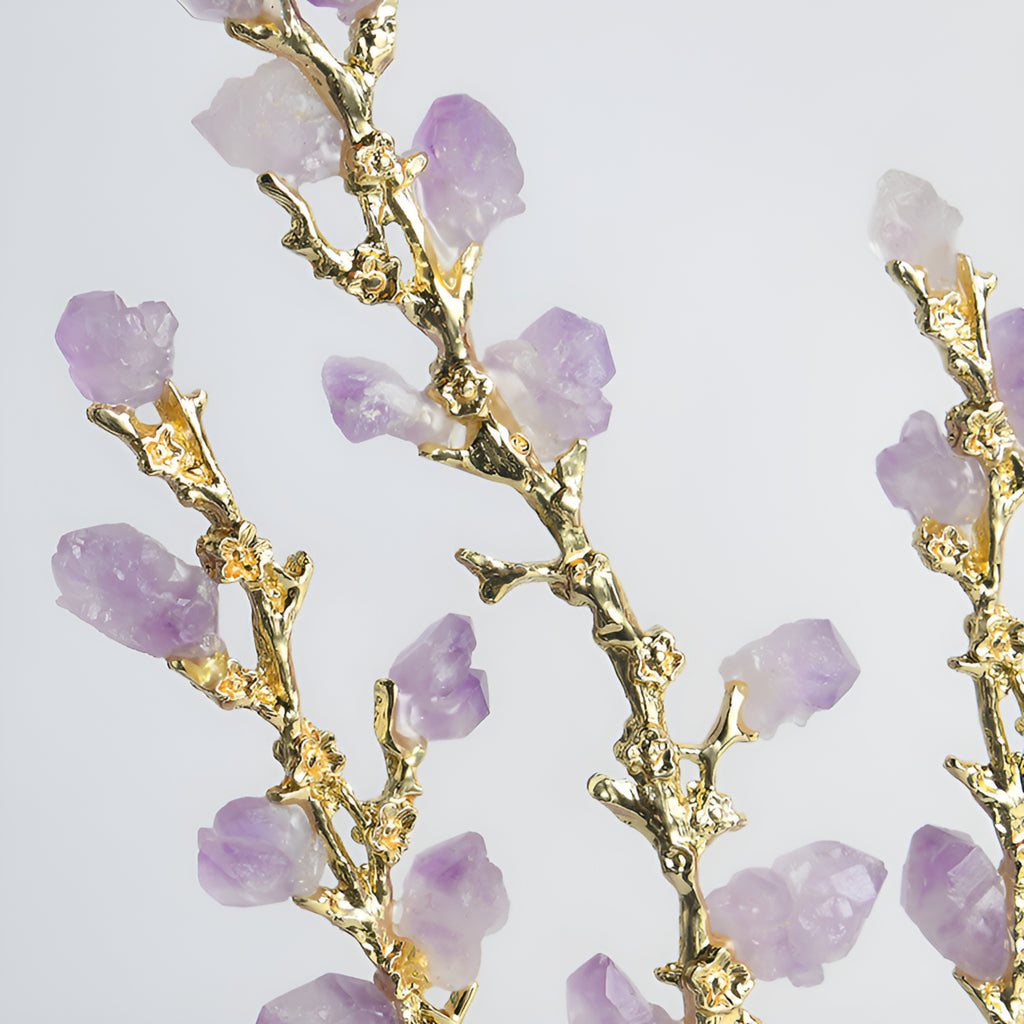 Diana Amethyst Blossom Sculpture