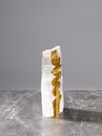 Home Decor Ella Selenite Gold Ornament - Small