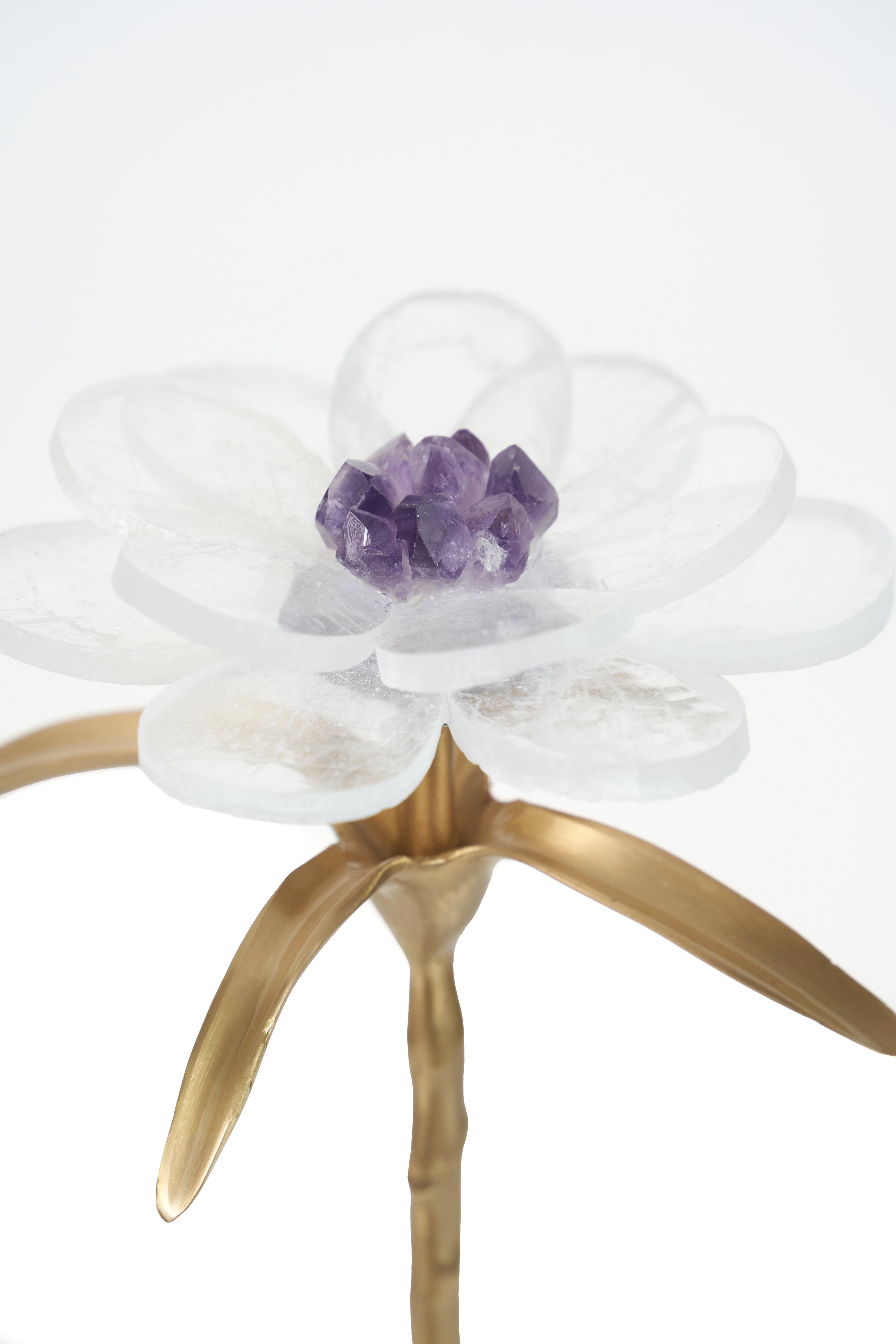 Home Decor Grace Amethyst Flower