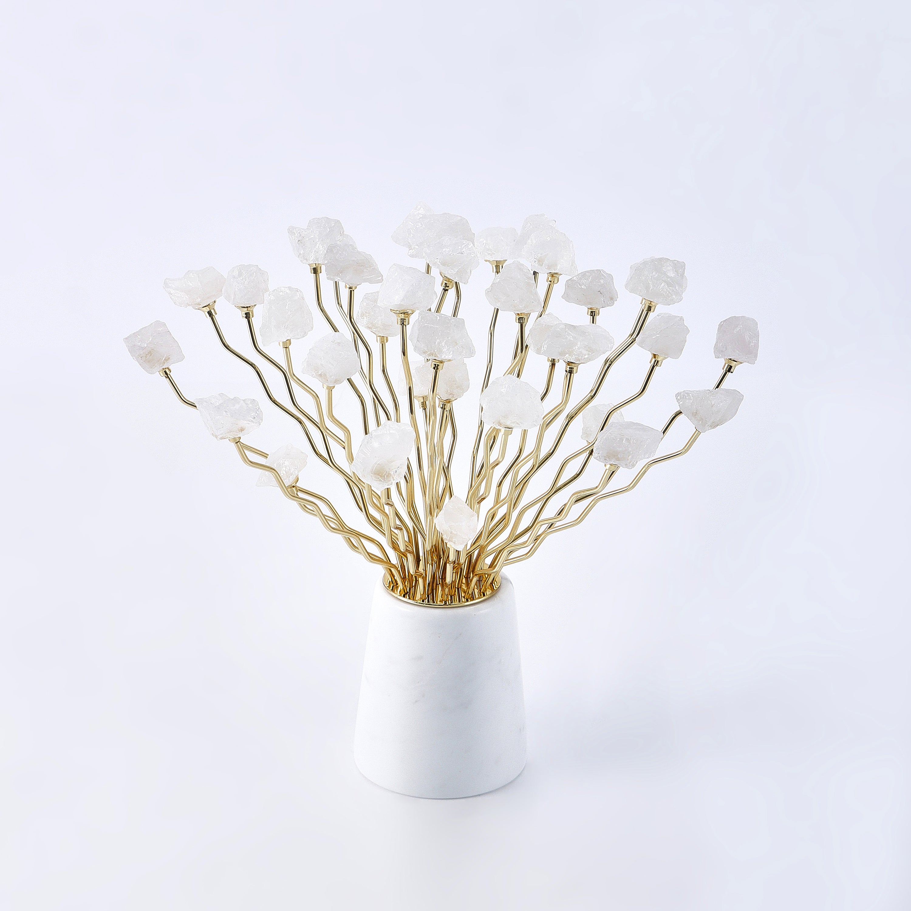 Home Decor Grace White Crystal Flower