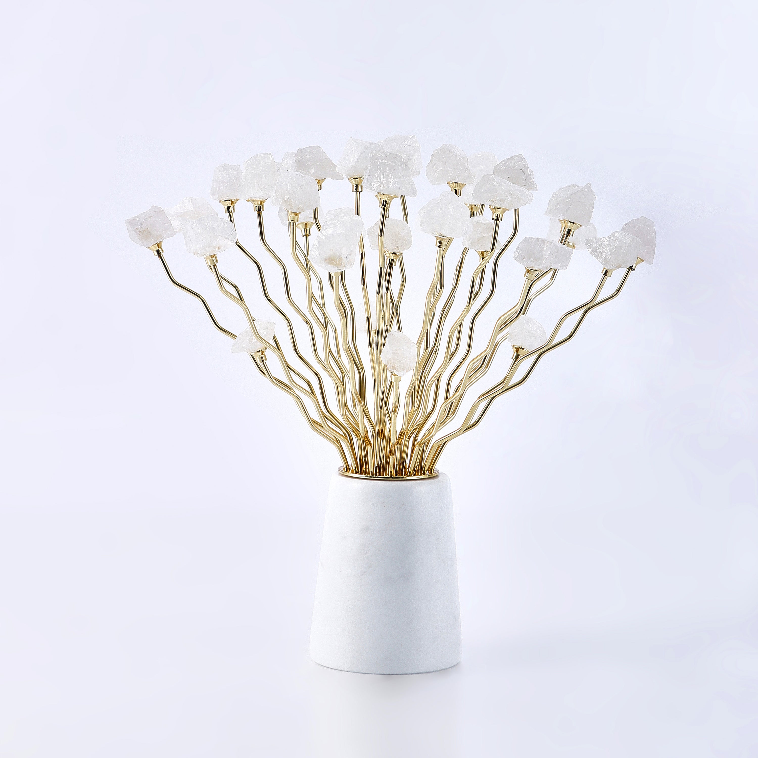 Home Decor Grace White Crystal Flower
