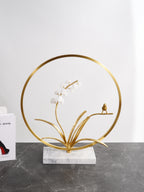 Home Decor Mia Gold Circle Ornament