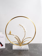 Home Decor Mia Gold Circle Ornament