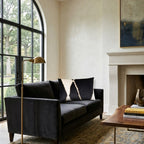 Demi Ivory Black Lumbar Pillow
