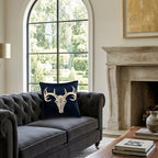 Denver Navy Longhorn Pillow