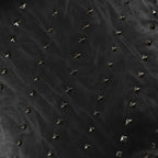 Denver Black Studded Leather Pillow