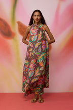 Cocoa Chintz Maxi Dress