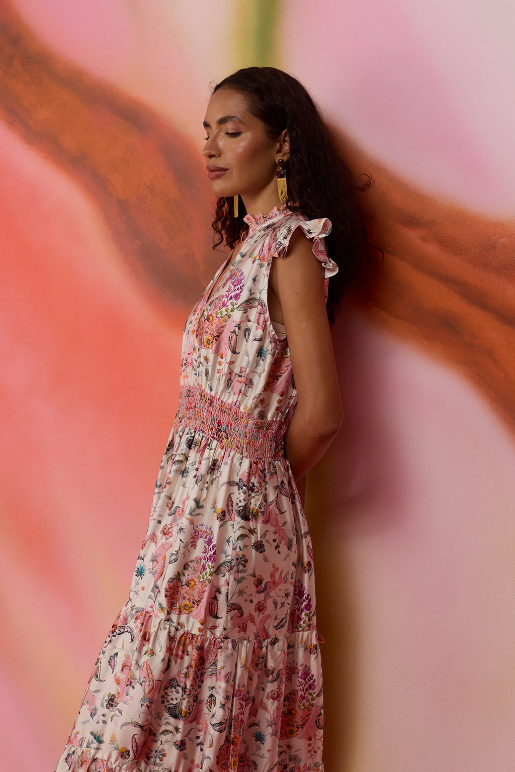 Paisley Parisian Tiered Maxi Dress
