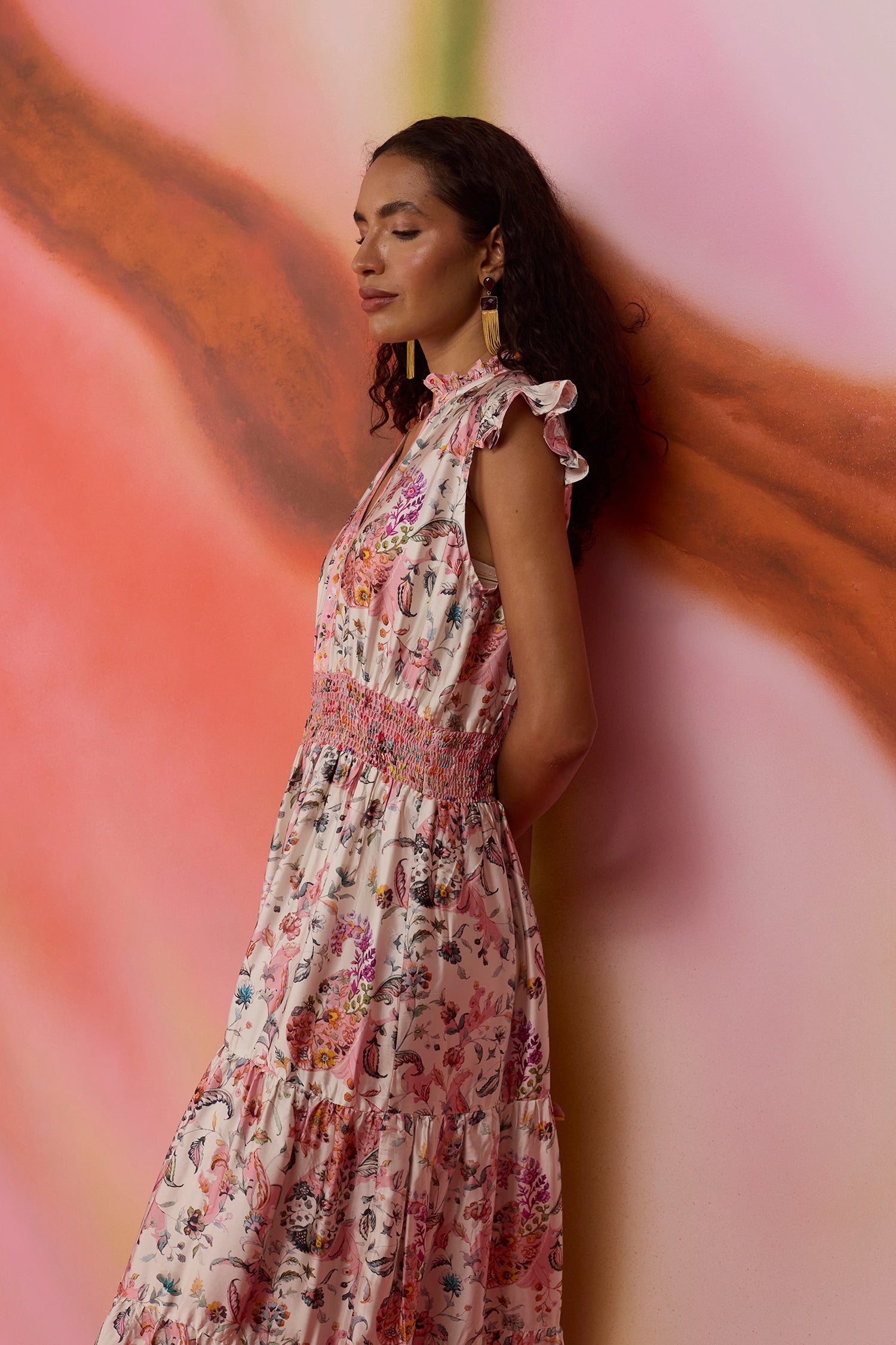 Paisley Parisian Tiered Maxi Dress