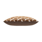 Eclipse Geometric Velvet Pillow – Coffee