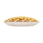 Eclipse Geometric Velvet Pillow – Gold