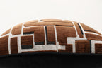 Eclipse Modern Grid Pillow – Coffee