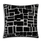 Eclipse Modern Grid Pillow – Black
