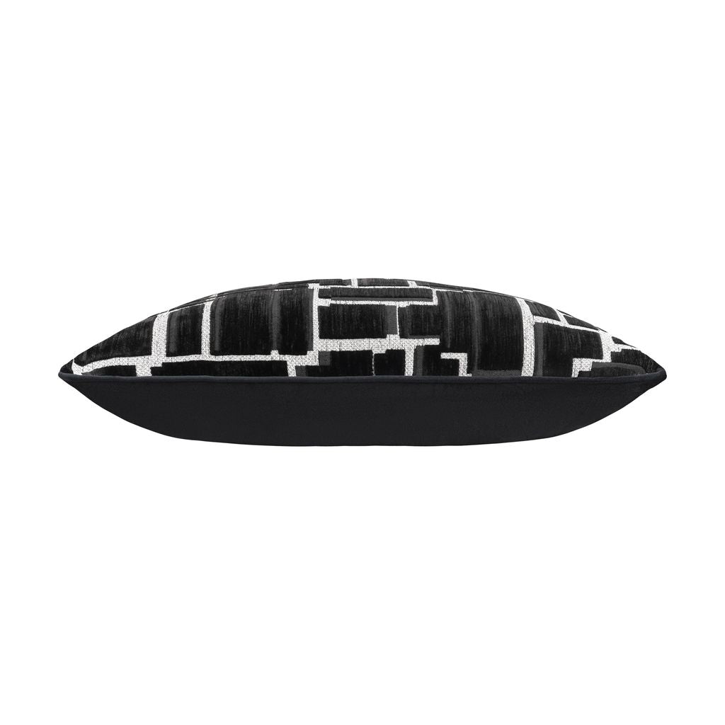 Eclipse Modern Grid Pillow – Black