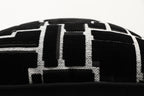 Eclipse Modern Grid Pillow – Black