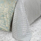 Elana Aqua Silver Quilt