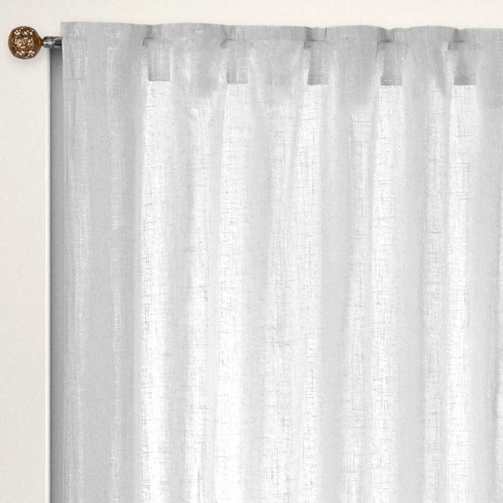 Elana Linen Ivory Silver Panel