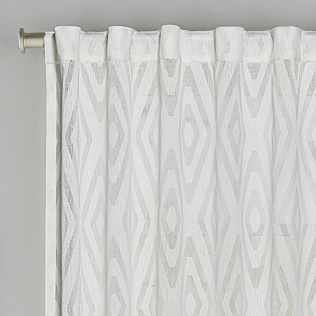 Ellery White Geometric Panel