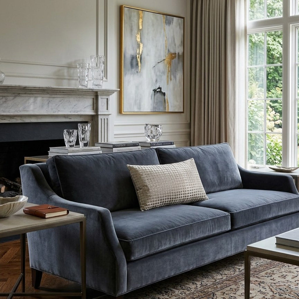 Elly Grey Gold Lumbar Pillow