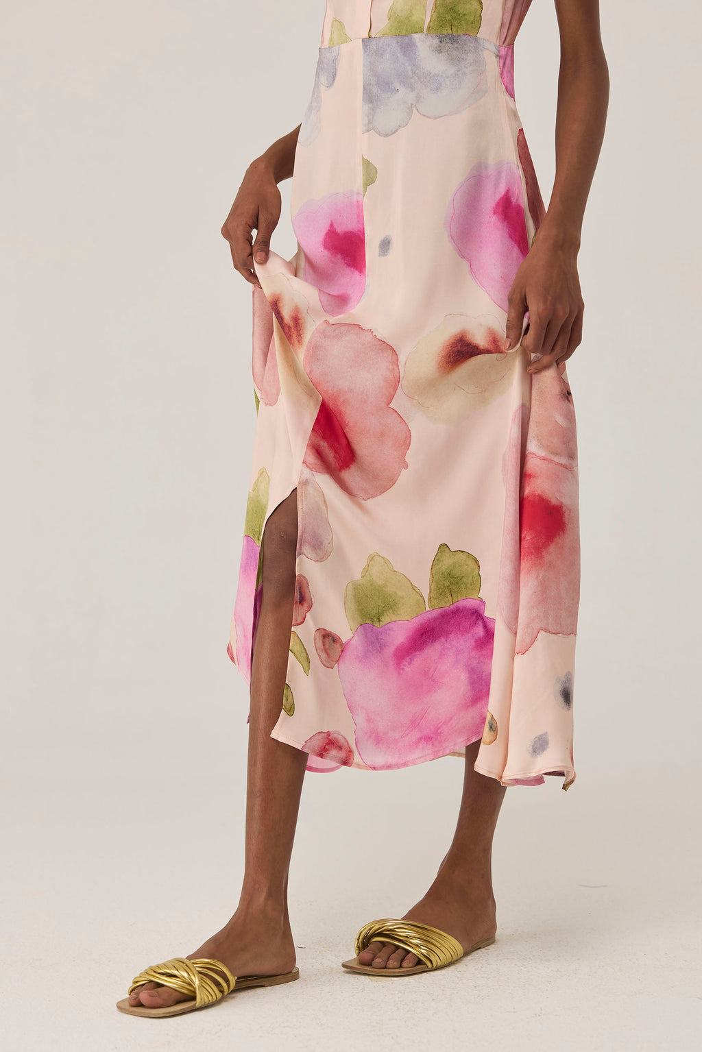 Californian Poppies Midi Dress