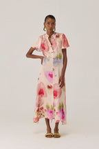 Californian Poppies Midi Dress