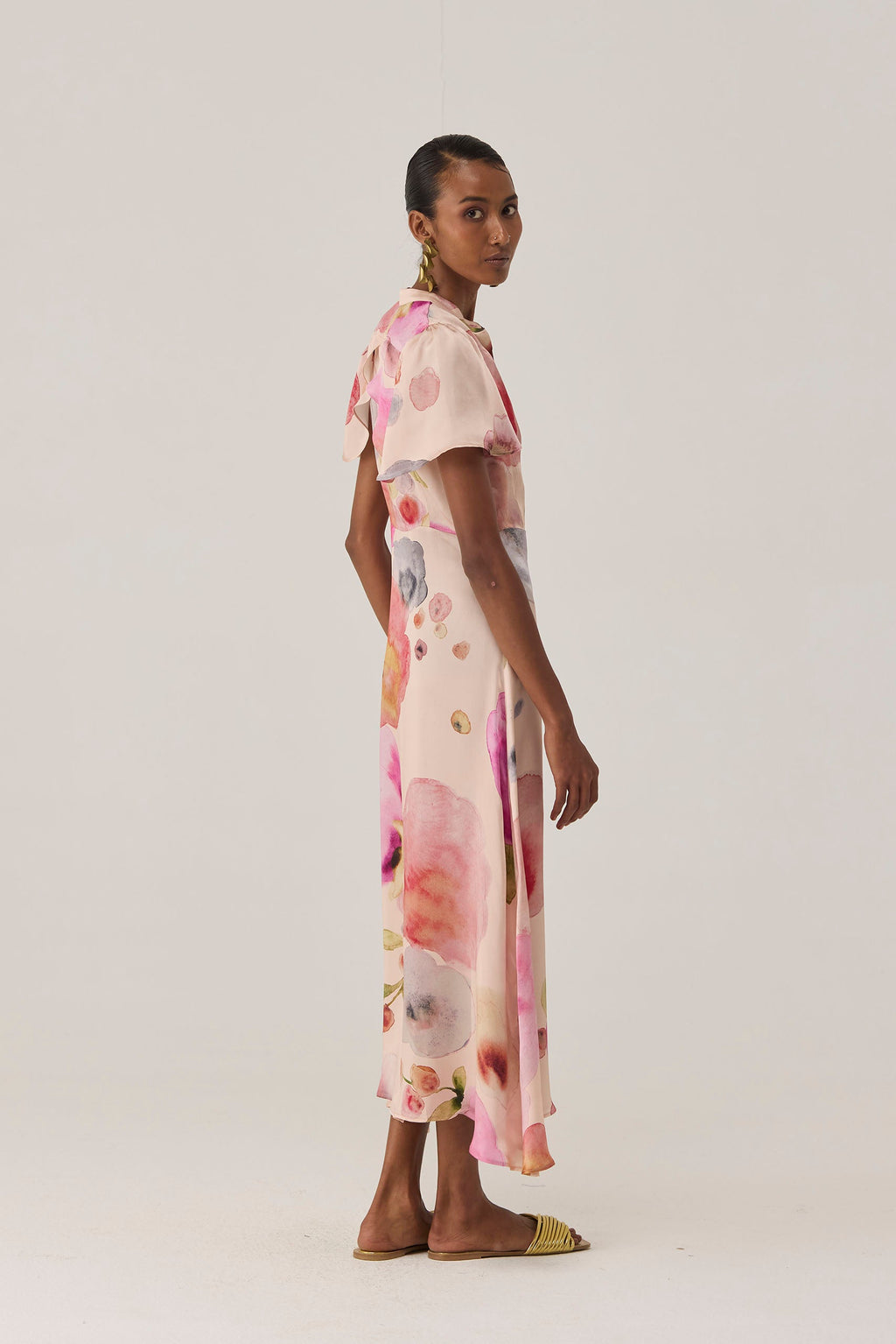 Californian Poppies Midi Dress