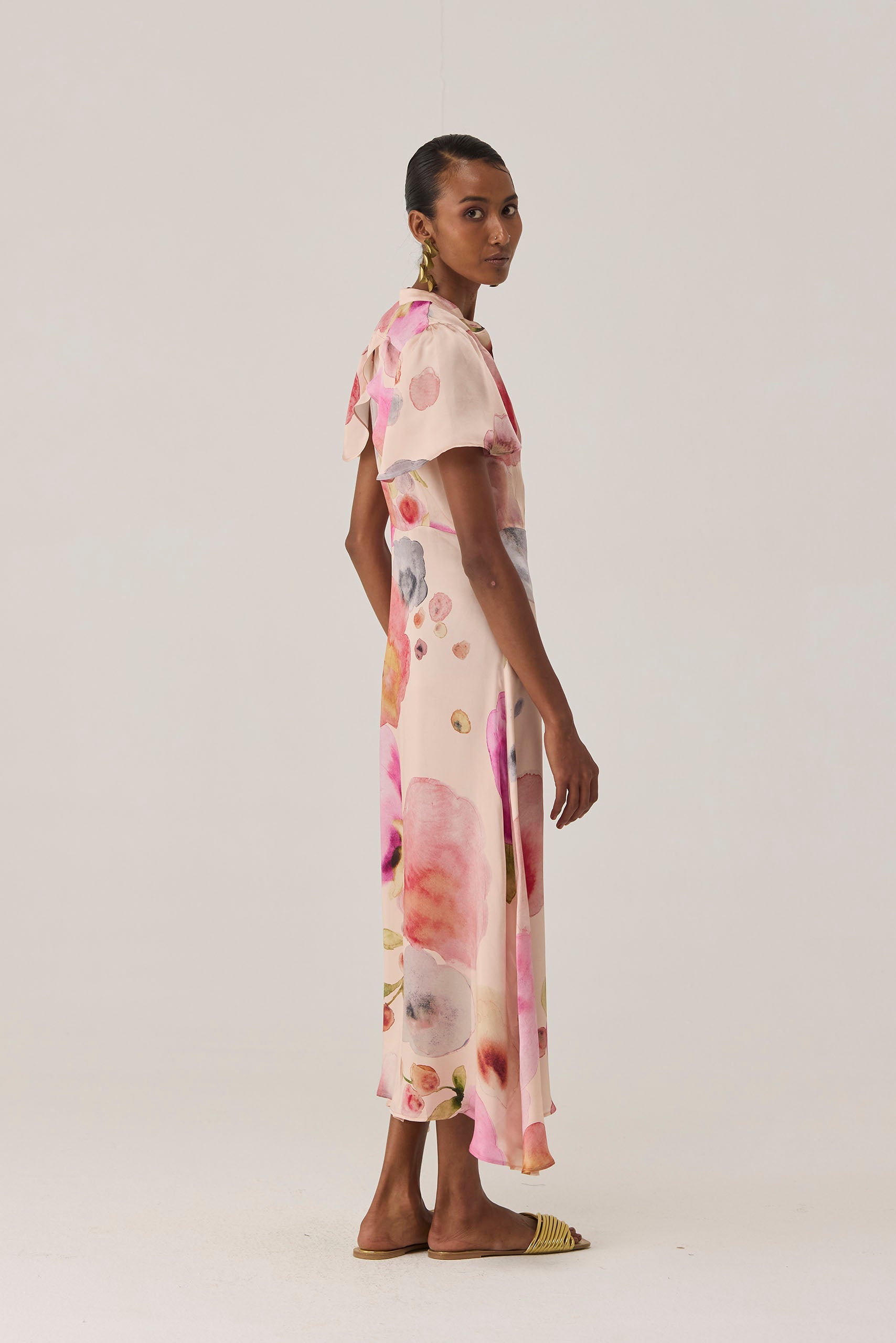 Californian Poppies Midi Dress