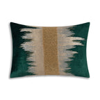 Emerald and Gold Holiday Pillow