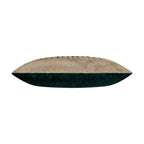 Emerald Green and Gold Square Holiday Pillow