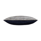 Silver and Navy Holiday Pillow