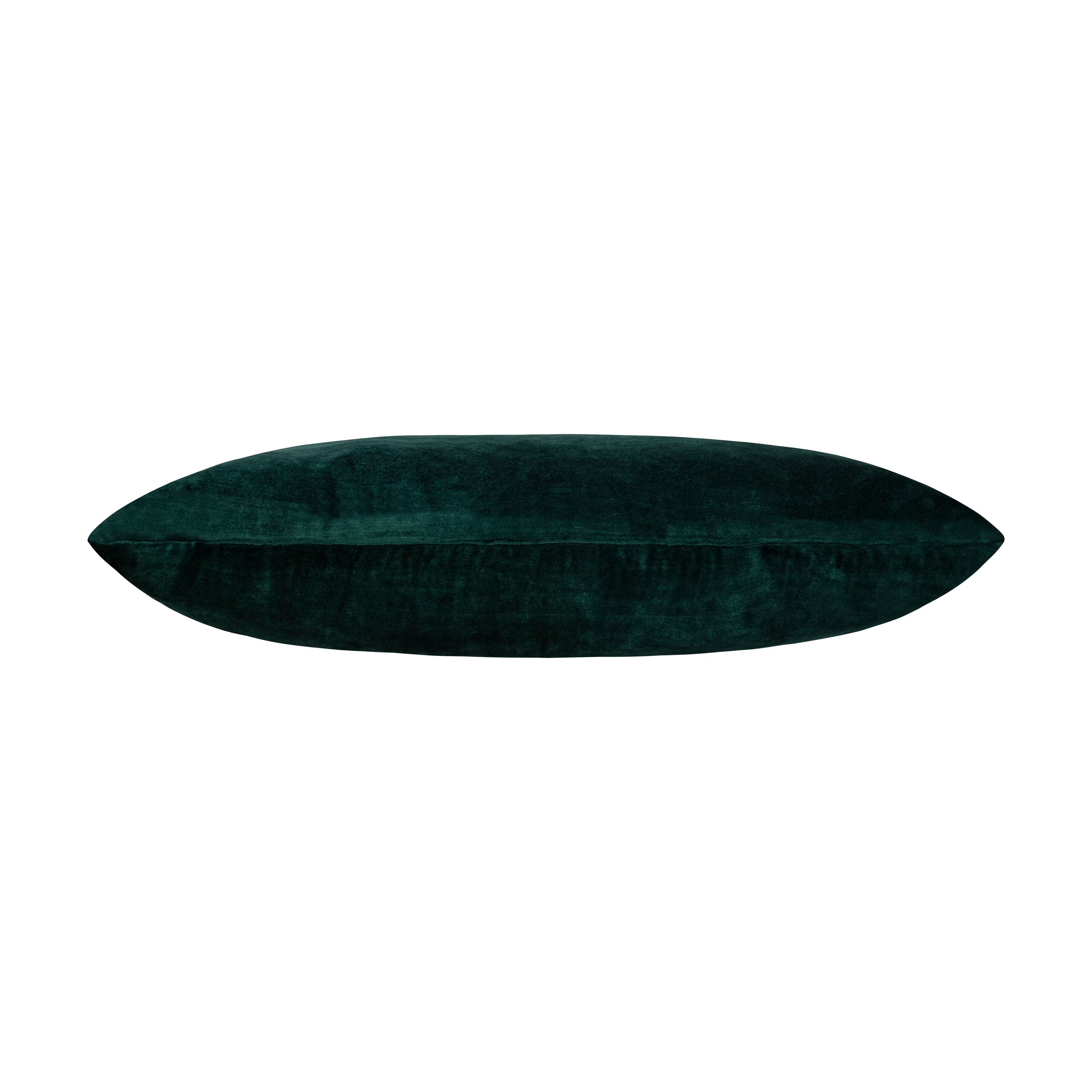 Green Velvet and Gold Foil Holiday Pillow