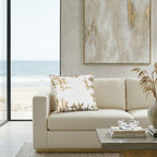 Inspire Me! Home Decor Asra White and Gold Pillow