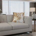 Inspire Me! Home Decor Elise Ivory Gold Lumbar Pillow