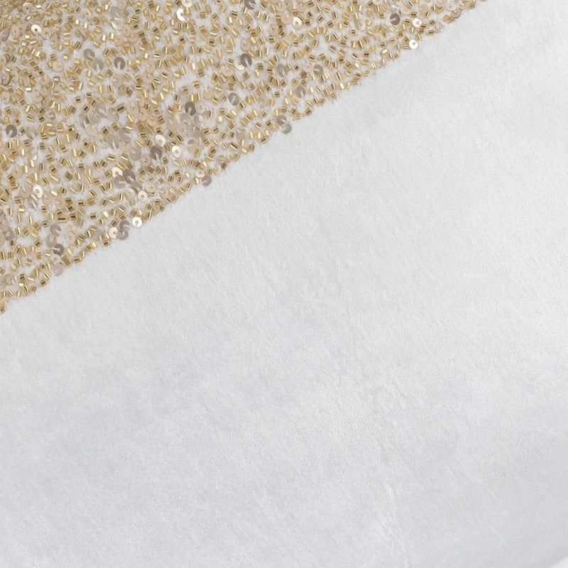 Inspire Me! Home Decor Lena Ivory Gold Lumbar Pillow